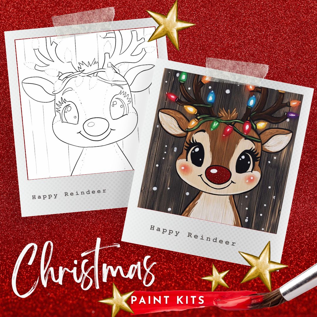 Happy Reindeer Paint Kit