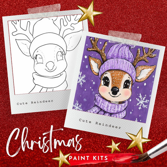 Cute Reindeer Paint Kit