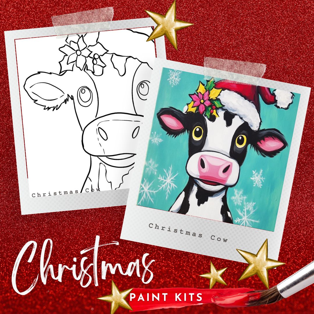 Christmas Cow Paint Kit